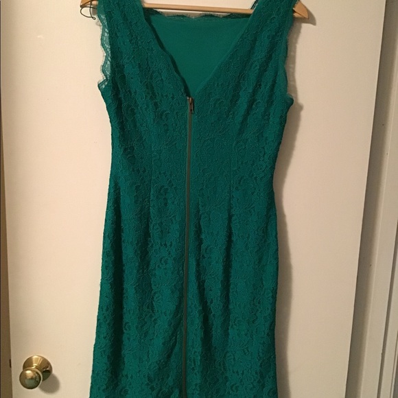 Adrianna Papell Boatneck Lace Sheath Dress - Picture 6 of 7
